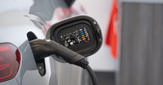 EV charger in car park