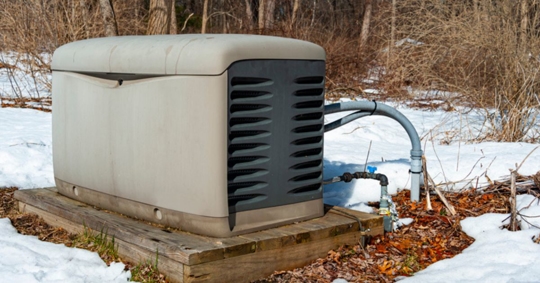 generator in winter